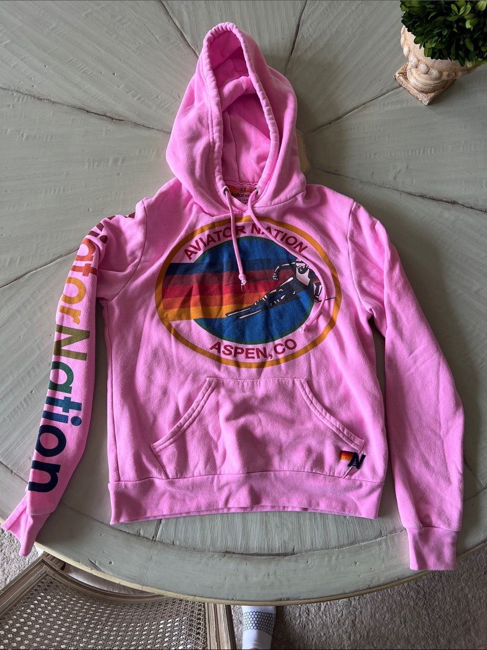 Aviator Nation Aspen Relaxed Pullover Hoodie XS